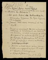 Manuscript index notes on an unclear subject.