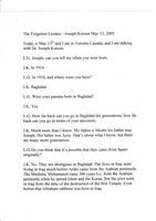 Oral History interview with Joseph Koreen.
