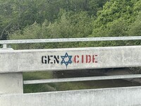 Graffiti In Public Spaces Near Town Of Eureka.