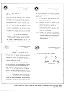 Letter of authorization to establish a port near Tel Aviv.