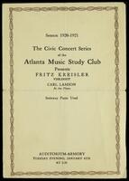 [Fritz Kreisler's Concert].