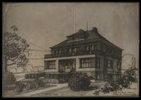 House of R. Knorr in Zittau in Sachsen, proposal drawing.