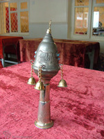 Photograph of: Torah finial in the Bukharan Jews Synagogue in Fergana.