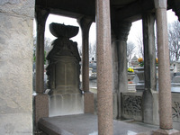 Photograph of: Jewish tombstones at Père Lachaise Cemetery in Paris.