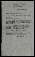 G. Findlay Shirras, correspondence.