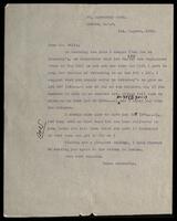 Gabriel Wells, correspondence.