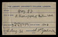 Bibliographic notes and lists on manuscript buyers.
