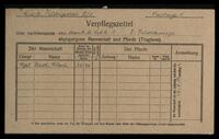 Provision certificate for Ferd. Klein.