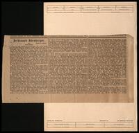 Clippings with obituaries.