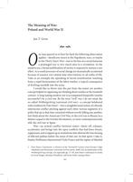 The meaning of war : Poland and World War II.