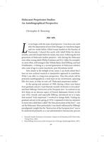Holocaust perpetrator studies : an autobiographical perspective.