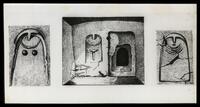 Photograph: drawing of neolithic death goddesses.