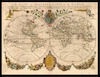 A mapp or generall carte of the world [cartographic material] / Designed in two plaine hemisphers, by Mounsieur Sanson ... and rendered into English and illustrated with figures by Richard Blome. By the Kings especiall command – הספרייה הלאומית