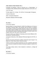 Regesta from the Liber Judeorum villae Cardonae, vol. II.