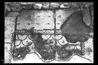 Photograph of: En Gedi;stratum II : Synagogue, western aisle, geometric patterns.