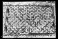 Photograph of: En Gedi;stratum II : Synagogue, western aisle, geometric patterns.