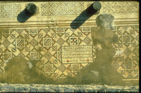 Photograph of: Hammath Tiberias Synagogue : Nave, Zodiac Panel.