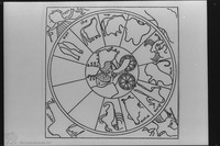 Photograph of: Na'aran Synagogue : Zodiac panel.