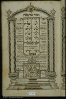 Photograph of: JNUL Italian Haggadah : Fol. 6.