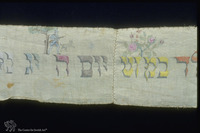 Photograph of: Wimple (Torah binder).