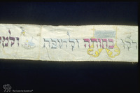 Photograph of: Wimple (Torah binder).