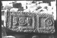 Photograph of: Kfar Nahum (Capernaum) Synagogue : lintel of east door.