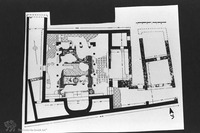 Photograph of: Hammat Gader Synagogue : Plan of the site from: Ilan T., Ancient synagogues in Israel, 1991, p.91 (Heb).