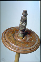 Photograph of: Torah scroll staves.