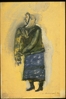 Photograph of: Akselrod, Costume design for "The Quality of Judgement" by Dovid Bergelson.