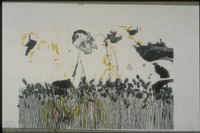 Photograph of: Baskin & Ben Shahn, Beatitudes (Man in a cornfield).