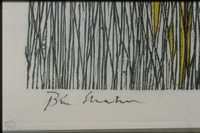 Photograph of: Baskin & Ben Shahn, Beatitudes (Man in a cornfield) : Signature of Ben Shahn.