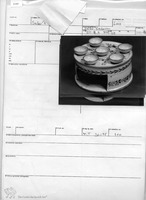 Photograph of: Two-tiered Seder plate : Field documentation.