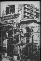 Photograph of: Synagogue in Zenica : exterior during restoration (Archive).