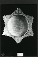Photograph of: Shadai'a (Dedicatory plaque) : star-shaped.