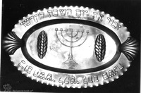Photograph of: Sabbath plate.