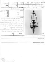 Photograph of: Hanging oil lamp.