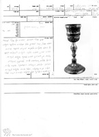 Photograph of: Kiddush cup : Field documentation.