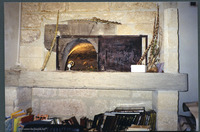 Photograph of: Synagogue in Avignon : Rabbi's office, Stove.