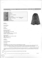 Photograph of: Torah mantle : Description.