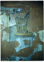 Photograph of: Wooden Great Beit Midrash in Ivianets : Wall painting on the southeastern wall of the prayer hall.