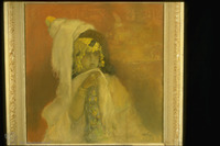 Photograph of: Pann (Pfeffermann), Sarai at the court of Pharaoh : pastel on cardboard.