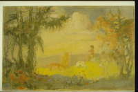 Photograph of: Pann (Pfeffermann), Vision of Isaiah : Pastel on cardboard.