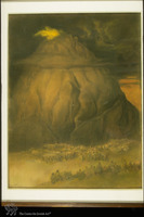 Photograph of: Pann (Pfeffermann), Revelation of Sinai : Pastel on cardboard.