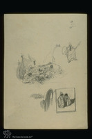 Photograph of: Pann (Pfeffermann), Caravan in Sinai (Rest on the Way) : Pencil on paper.