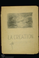 Photograph of: Pann (Pfeffermann), Front Page for the Album "La Creation" : Pastel on brown paper.