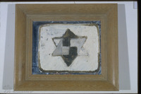 Photograph of: Sgan-Cohen, Star of David : Acrylic on unstretched canvas.