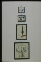 Photograph of: Sgan-Cohen, Here I am : Watercolour on paper: picture frames.