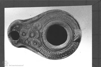 Photograph of: oil lamp from Beth Shearim.