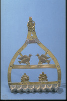Photograph of: Hanukkah lamp.