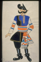 Photograph of: Aizenberg, "Young Man", costume design.